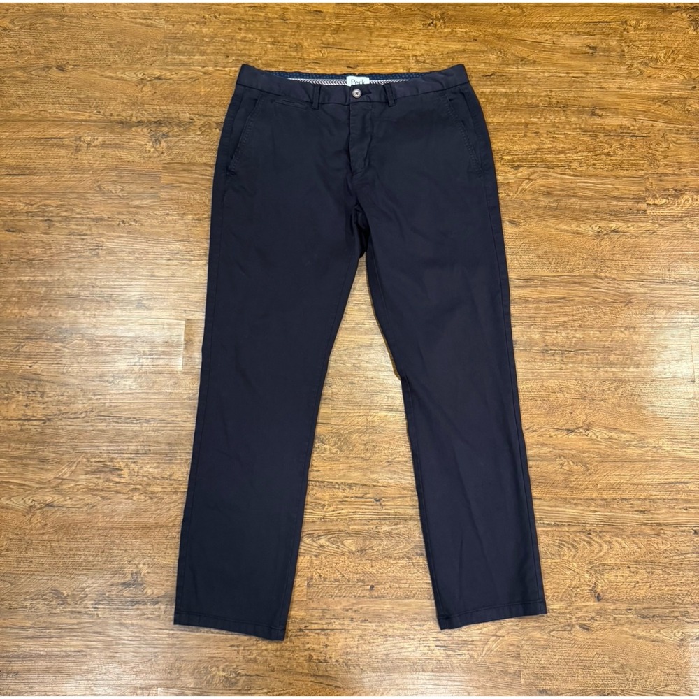 Perk Blue Casual Slim Fit Stretch Feel Good 2.0 Chinos Pants Trousers Men 34x30